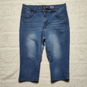 Women's Faith Jeans Capri Don't Lose Faith Size 16